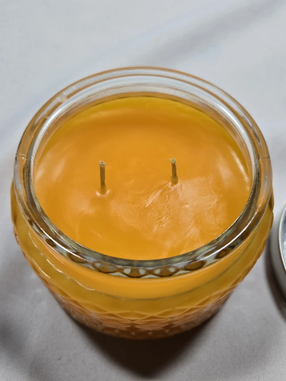 NEW Gold Canyon Pineapple Orchid 8 oz Candle 2 wick Heritage Diamond Jar RARE